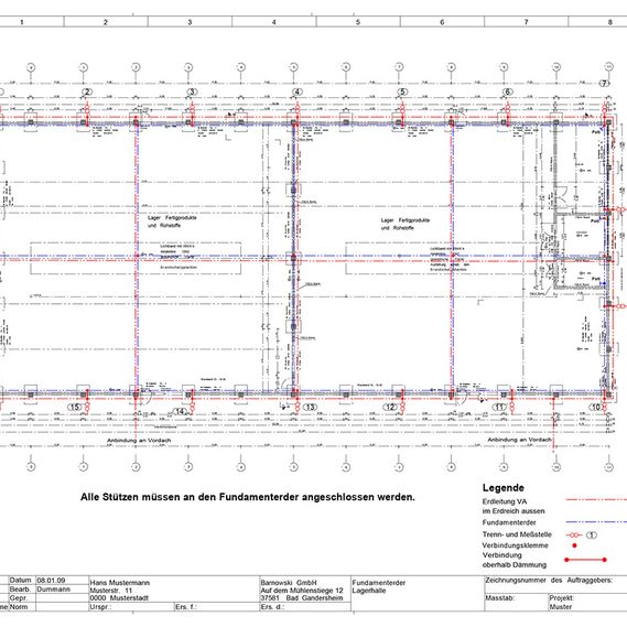 Blitz Gebäudeschutz - Barnowski GmbH in Bad Gandersheim, Erdung CAD